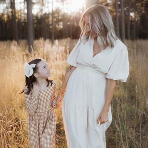 SweetHoney Classic Long Sleeve Gingham jumper